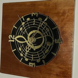 Music theme wall clock